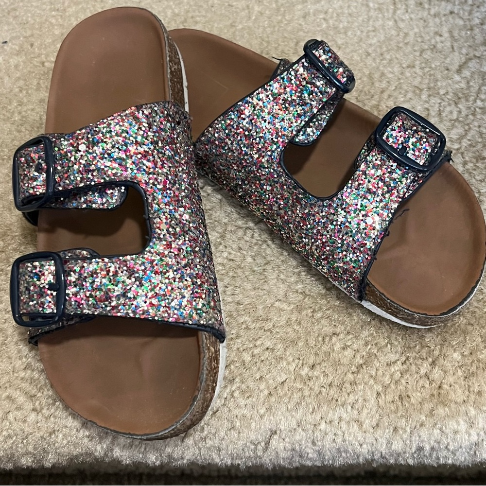 Gap Kids Size 1, Multicolor Sparkle Sandals